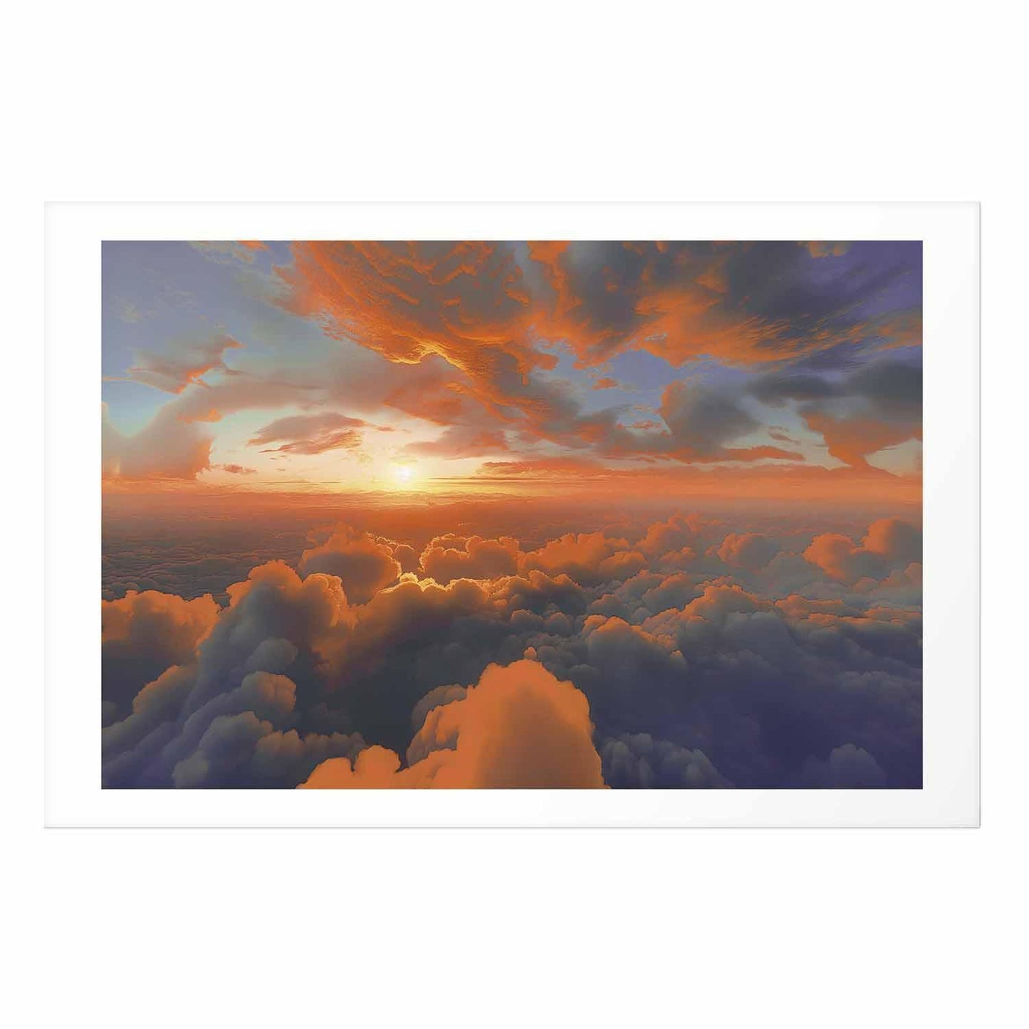 Poster - When Dawn Tickles the Clouds: A Color Show on the Morning Sky