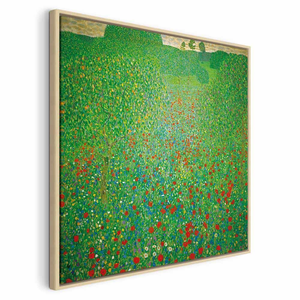 Leinwandbild - Gustav Klimt – Poppy Field