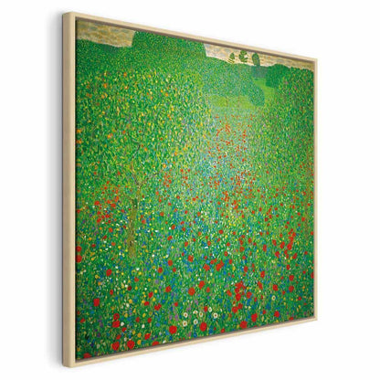 Leinwandbild - Gustav Klimt – Poppy Field
