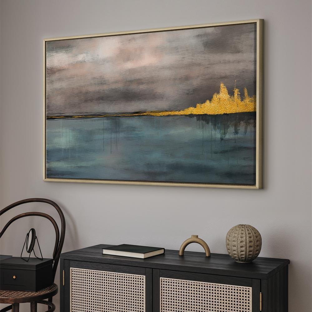 Leinwandbild - Golden City (1 Part) Wide