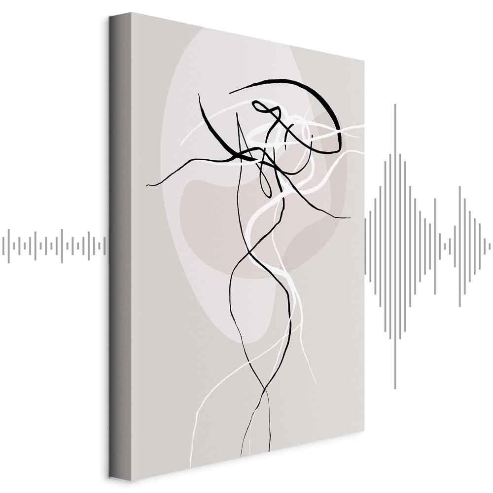 Leinwandbild - Beige Energy (1 Part) Vertical