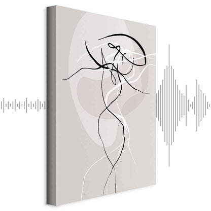 Leinwandbild - Beige Energy (1 Part) Vertical