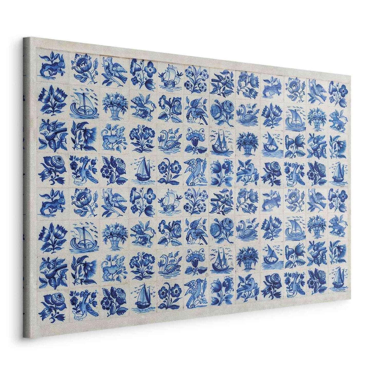Leinwandbild - Azulejos tiles – traditional Portuguese ceramic tiles