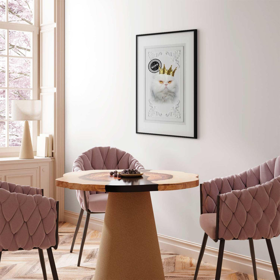 Poster - Cat King Artgeist