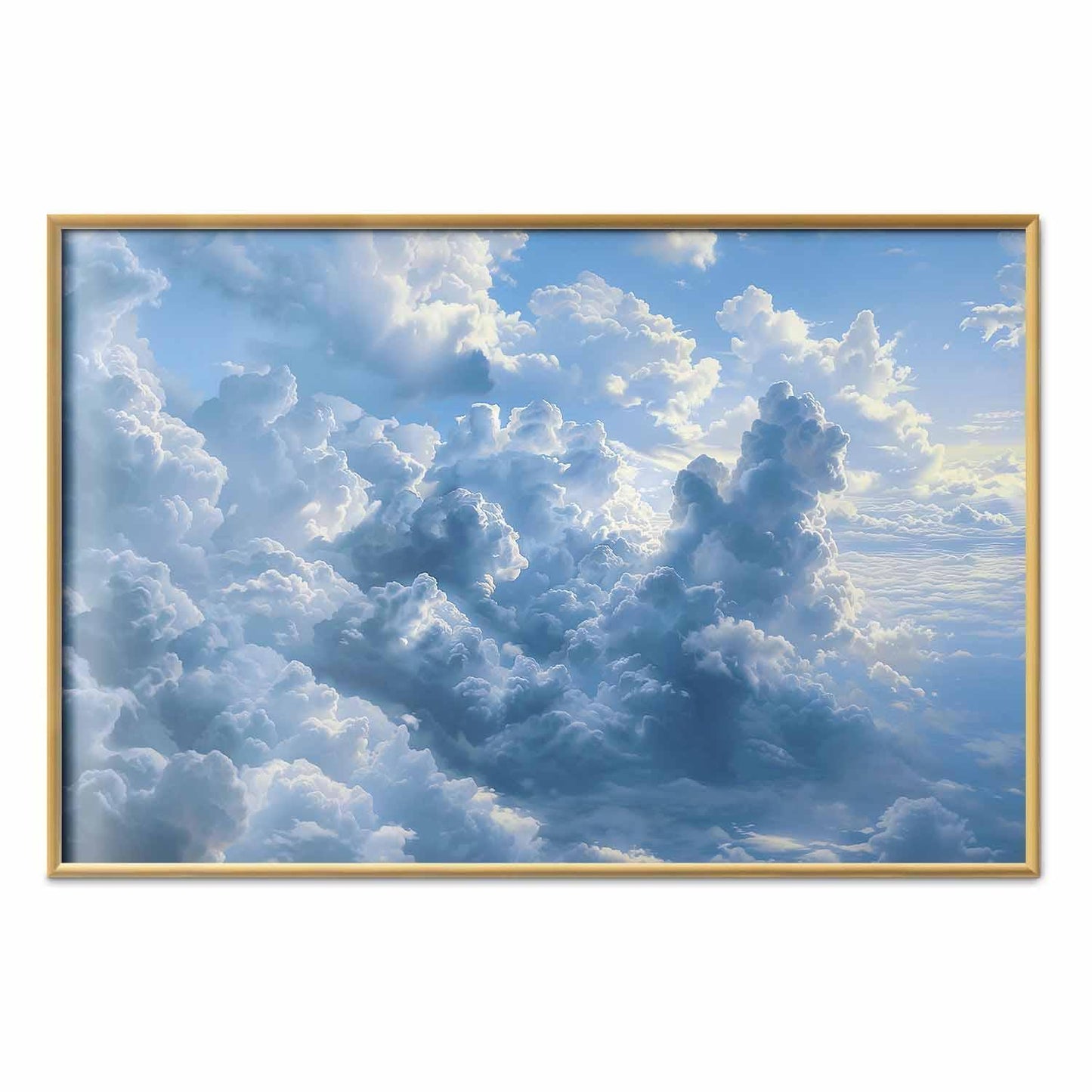 Poster - Ocean in the Air: Waving Clouds Reflecting Morning Light