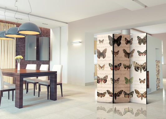 Paravent - Retro Style: Butterflies Artgeist