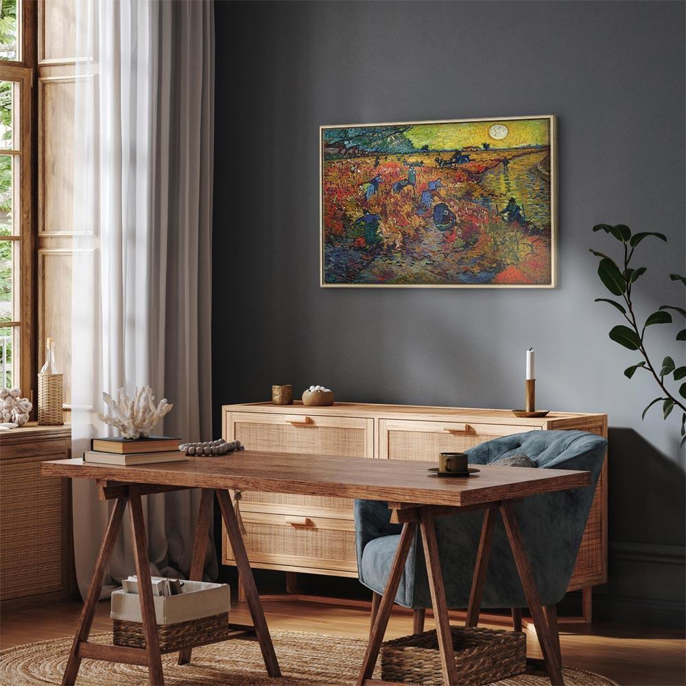 Leinwandbild - Vincent van Gogh – The Red Vineyard