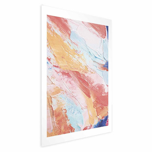 Poster - Colorful Harmony - dynamic color transitions in pastel tones Artgeist