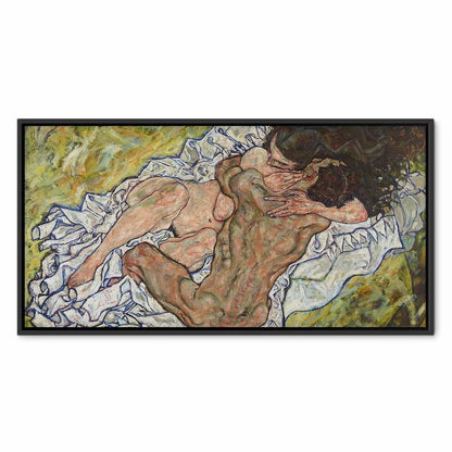 Leinwandbild - Egon Schiele – The Embrace (Lovers II)