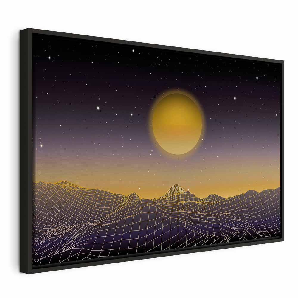 Leinwandbild - Futuristic landscape 3 (1 Part) Wide