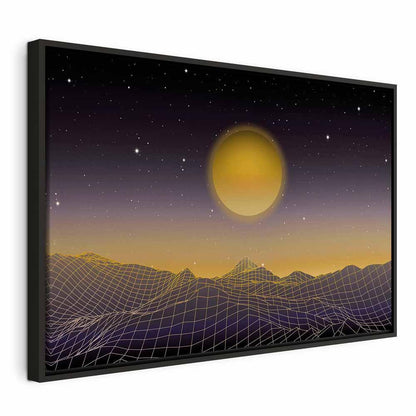 Leinwandbild - Futuristic landscape 3 (1 Part) Wide