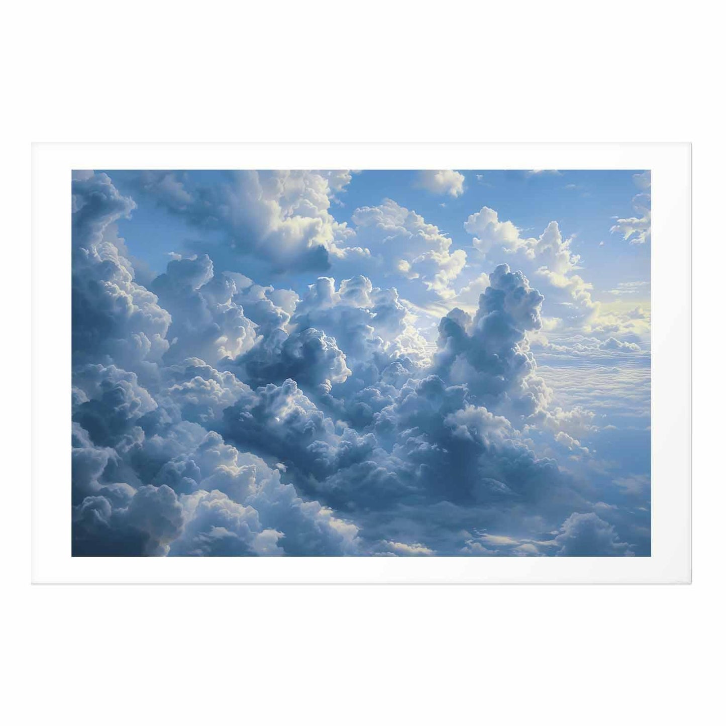 Poster - Ocean in the Air: Waving Clouds Reflecting Morning Light