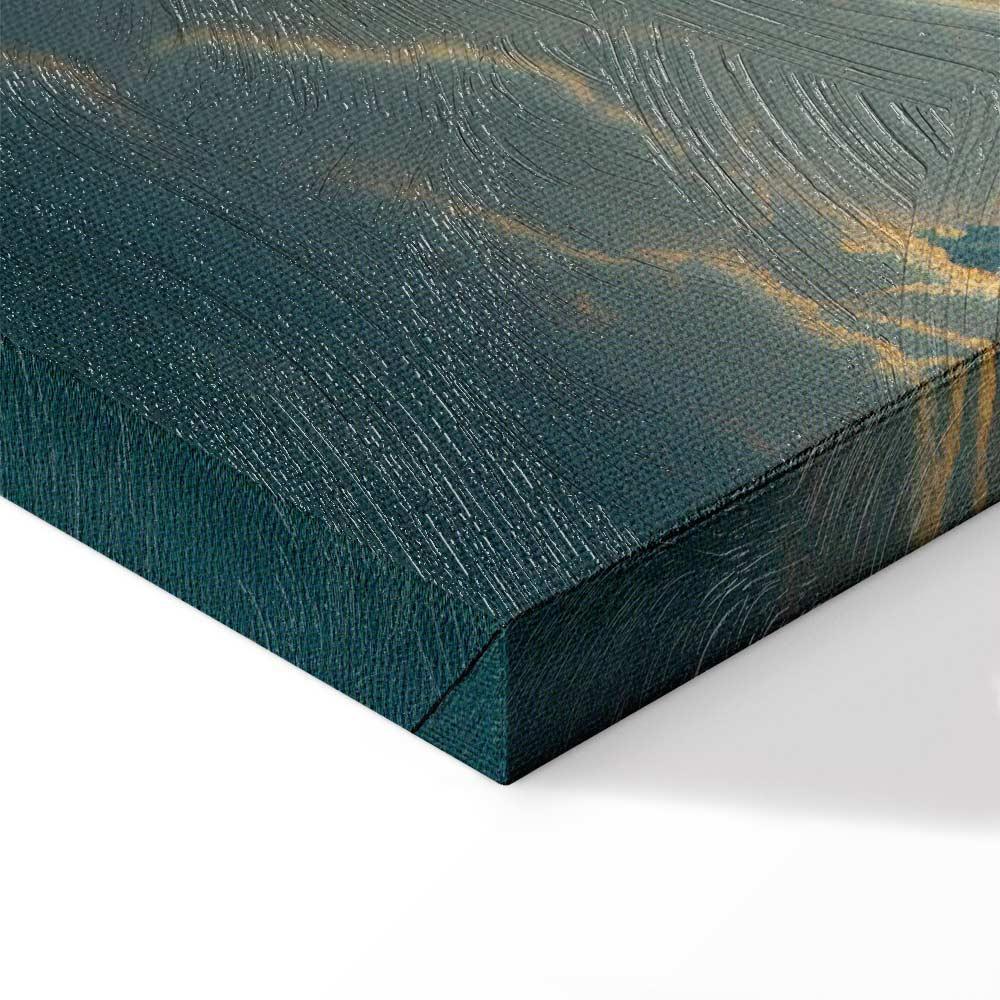 Leinwandbild - Last Breath of the Day: Clouds Illuminated by Evening Glow