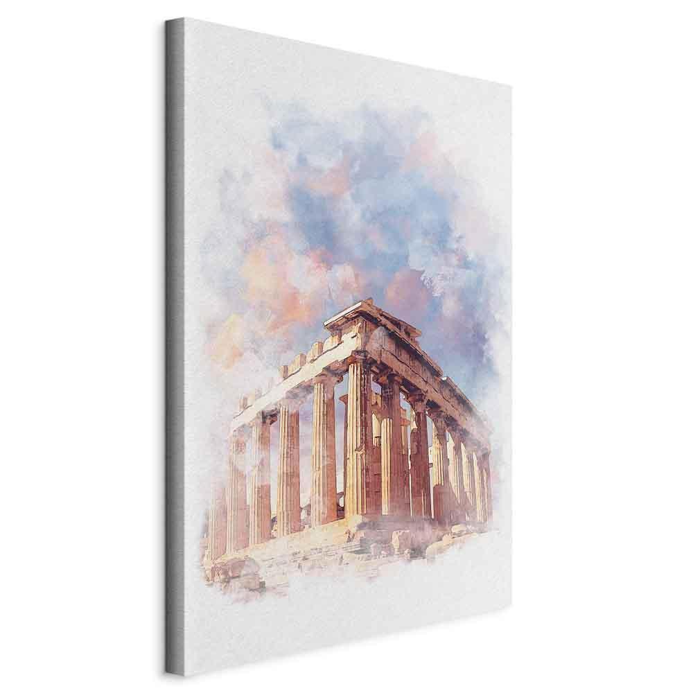 Leinwandbild - Painted Parthenon (1 Part) Vertical