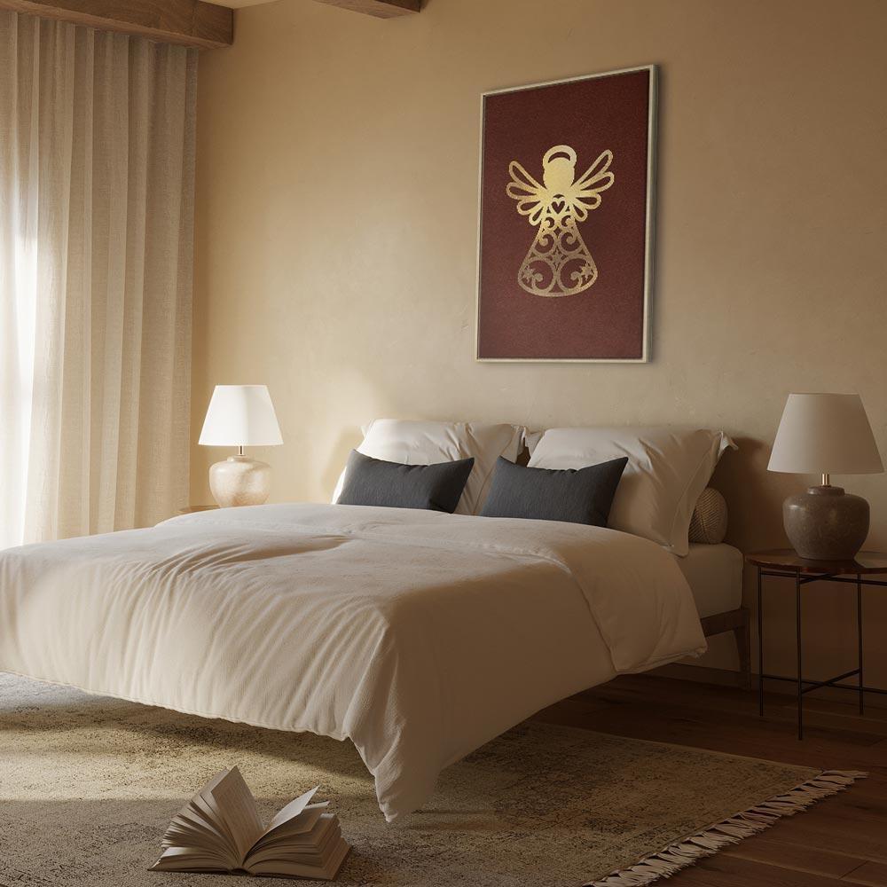 Leinwandbild - Angelic Gold (1 Part) Vertical