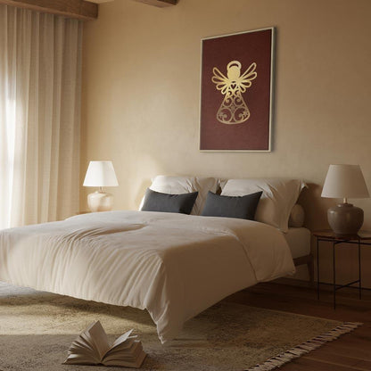 Leinwandbild - Angelic Gold (1 Part) Vertical