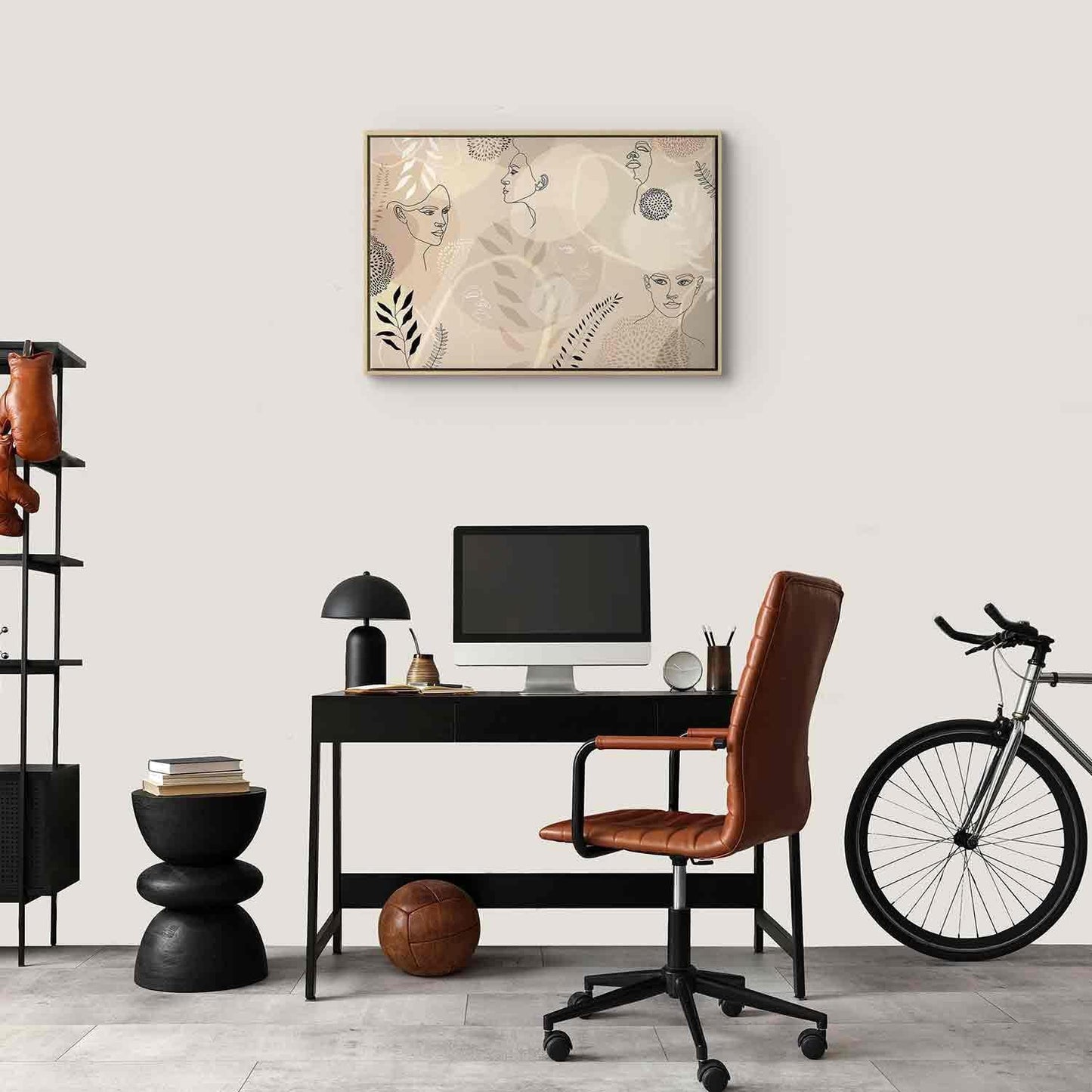 Leinwandbild - Feminine line art