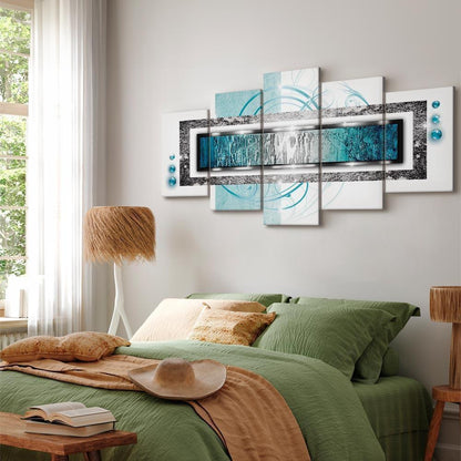 Leinwandbild - Turquoise blizzard