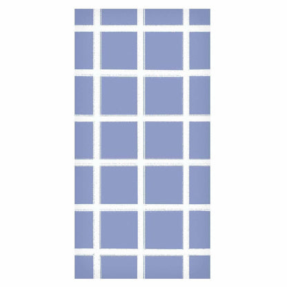 Tapete - Lines and Symmetry - Expressive White Grid on a Blue Background
