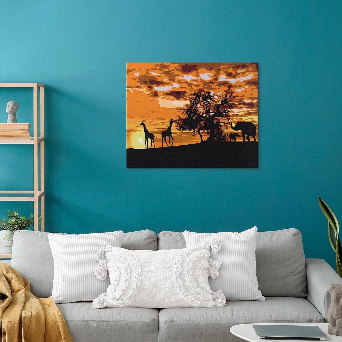 Malen nach Zahlen - Savannah (Giraffes & Elephants)