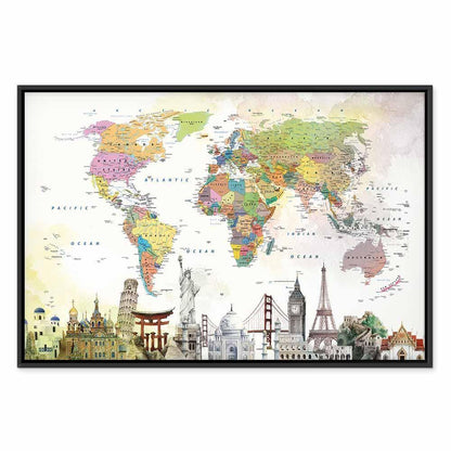 Leinwandbild - Wonders of the World (1 Part) Wide