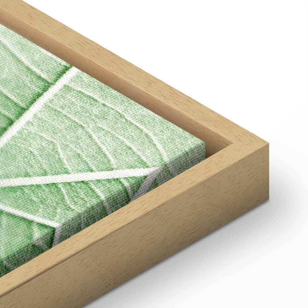 Leinwandbild - Malachite Leaf (1 Part) Vertical