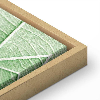 Leinwandbild - Malachite Leaf (1 Part) Vertical