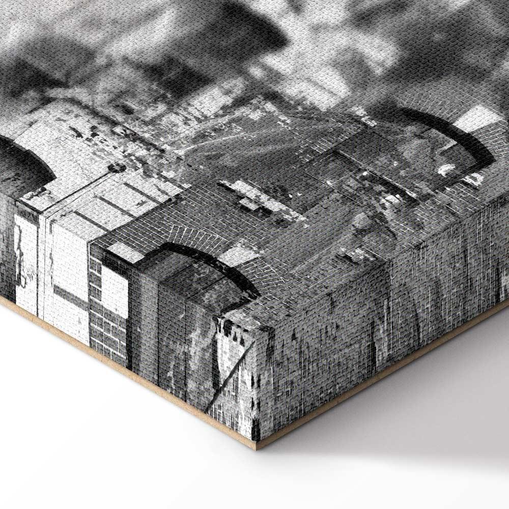 Leinwandbild - New York City Collage (5 Parts) Wide Black and White