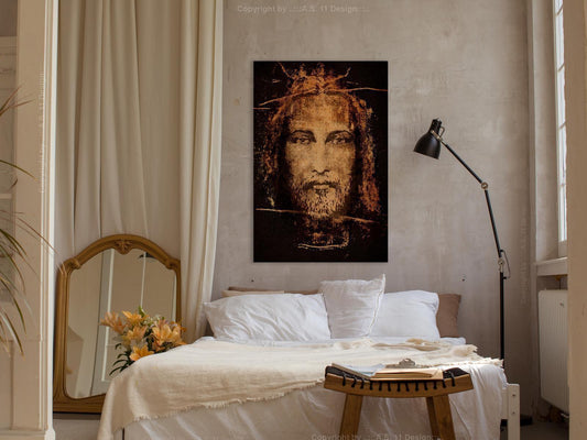 Leinwandbild - Shroud of Turin (1 Part) Vertical Artgeist