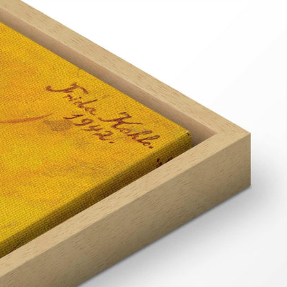 Leinwandbild - Frida Kahlo – Self-Portrait with Monkey and Parrot