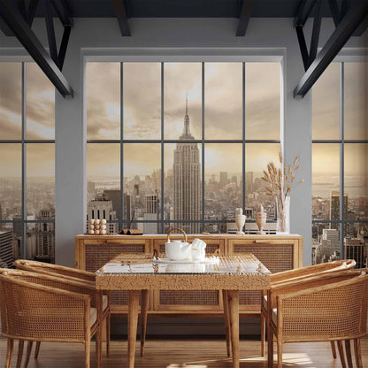 Fototapete - Clouds over New York City