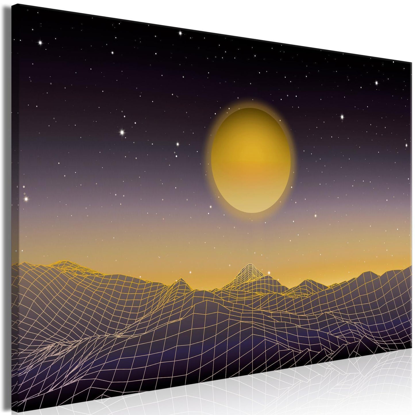 Leinwandbild - Futuristic landscape 3 (1 Part) Wide