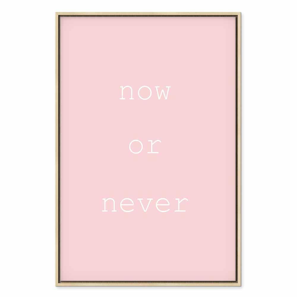 Leinwandbild - Now or Never (1 Part) Vertical
