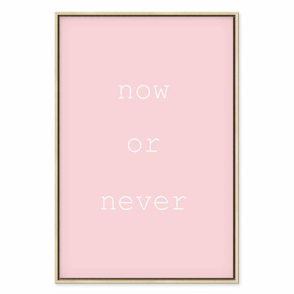 Leinwandbild - Now or Never (1 Part) Vertical