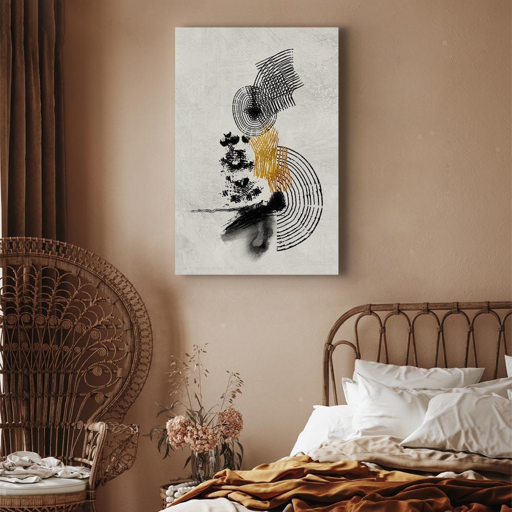 Leinwandbild - Landscape With the Sun (1 Part) Vertical