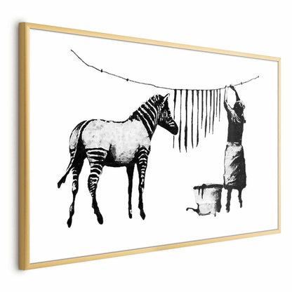 Poster - Banksy: Zebra Washing Artgeist