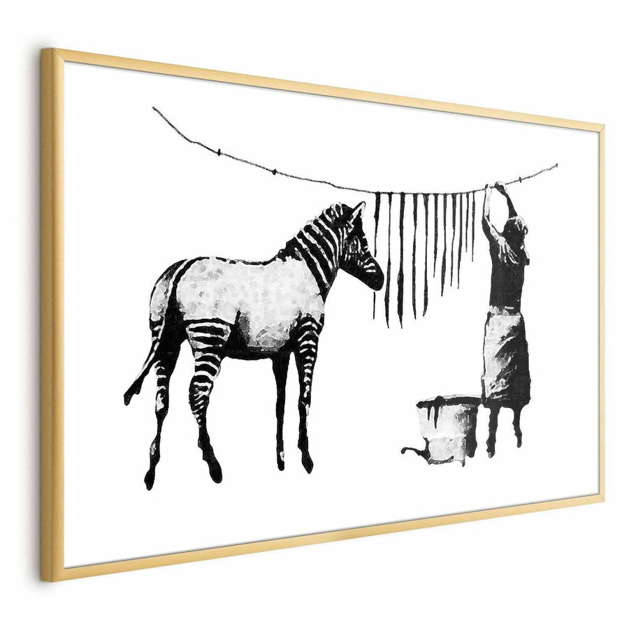 Poster - Banksy: Zebra Washing Artgeist