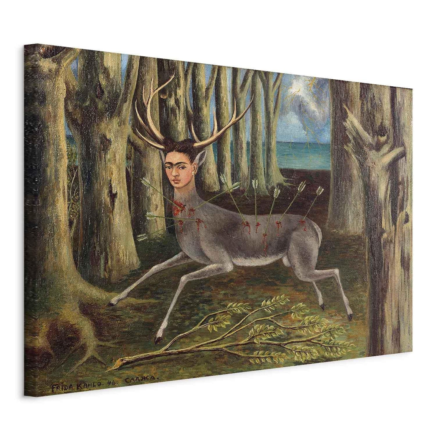 Leinwandbild - Frida Kahlo – The Wounded Deer