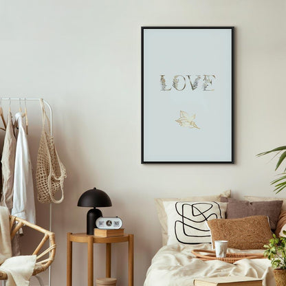 Leinwandbild - Love Is Strength (1 Part) Vertical