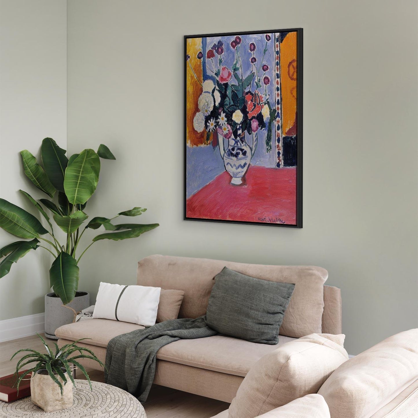 Leinwandbild - Henri Matisse – Bouquet in a Two-Handled Vase