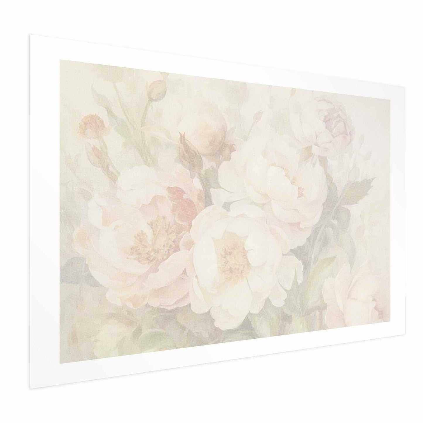 Poster - Peonies in the Mist