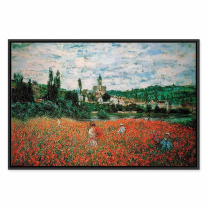 Leinwandbild - Claude Monet – Poppy Field near Vétheuil