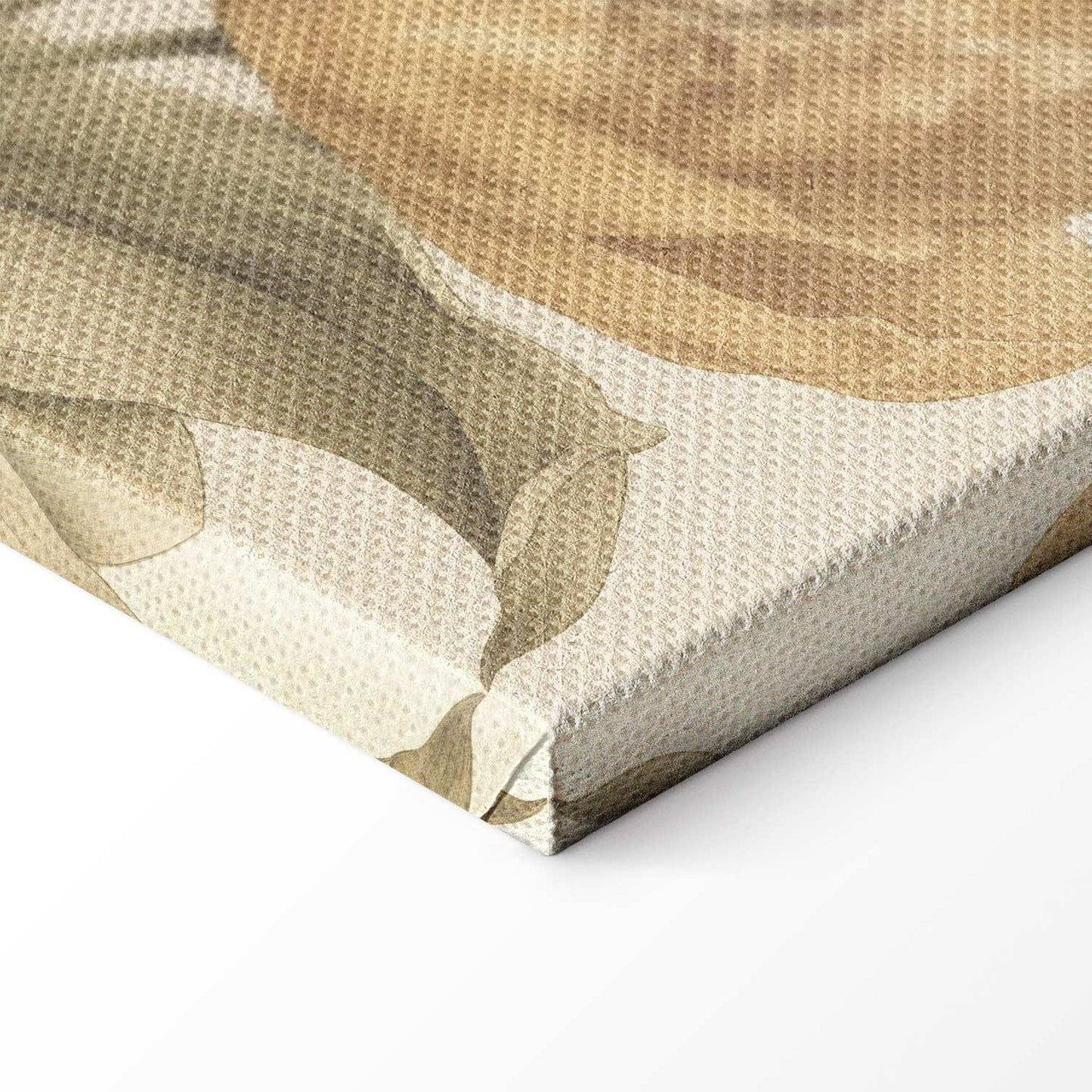 Leinwandbild - Bouquet of flowers on a cream background