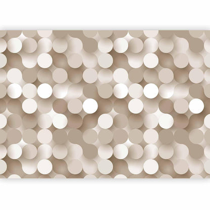 "Stilvolle Fototapete in Gold und Beige – luxuriöses Wanddekor