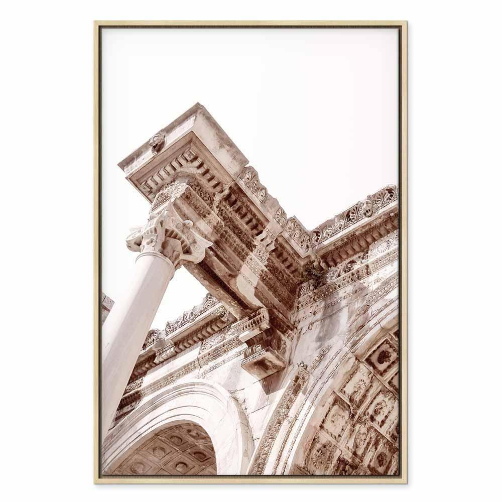 Leinwandbild - Temple of Hadrian (1 Part) Vertical