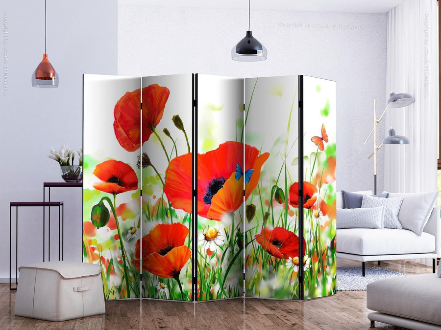 Paravent - Country poppies II Artgeist