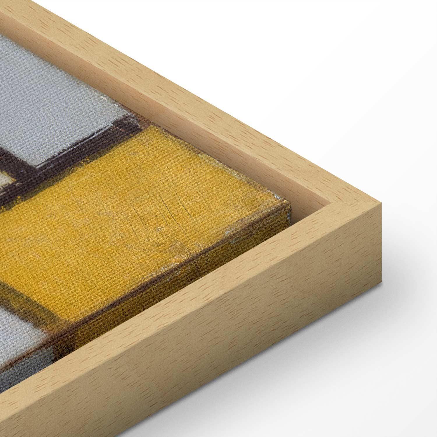 Leinwandbild - Composition with grid 1 (Piet Mondrian) Artgeist