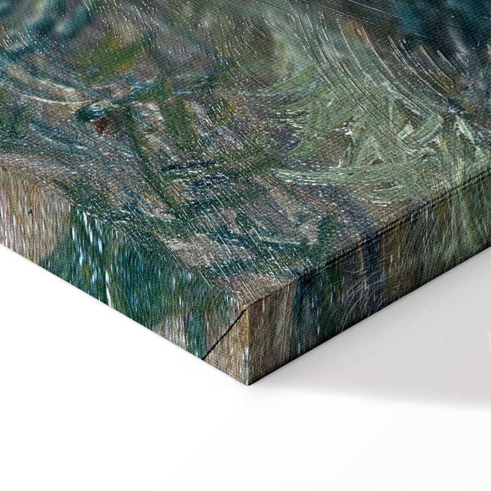 Leinwandbild - Paul Gauguin – Flußufer