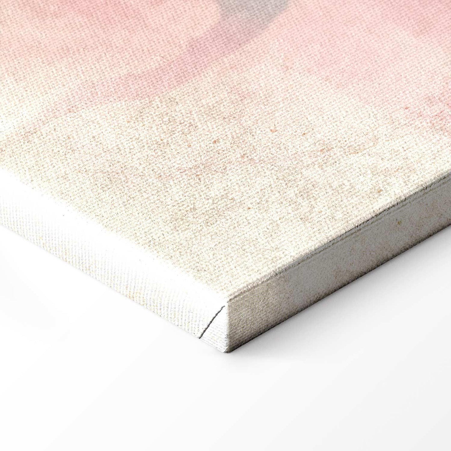 Leinwandbild - Birds by the lake - herons painted in watercolour in delicate grey and pink colours