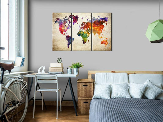 Korkbild - Corkboard Map in Watercolor